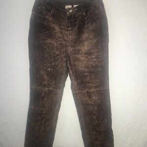 Chic Brown Textured Trousers